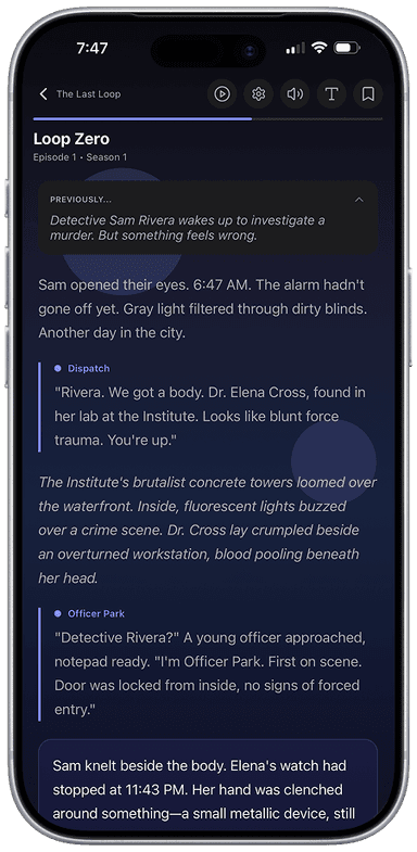 FableLoop iPhone preview